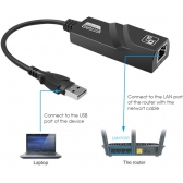 Adaptador USB 3.0 para Rede RJ-45 Gigabit Exbom UL-1200