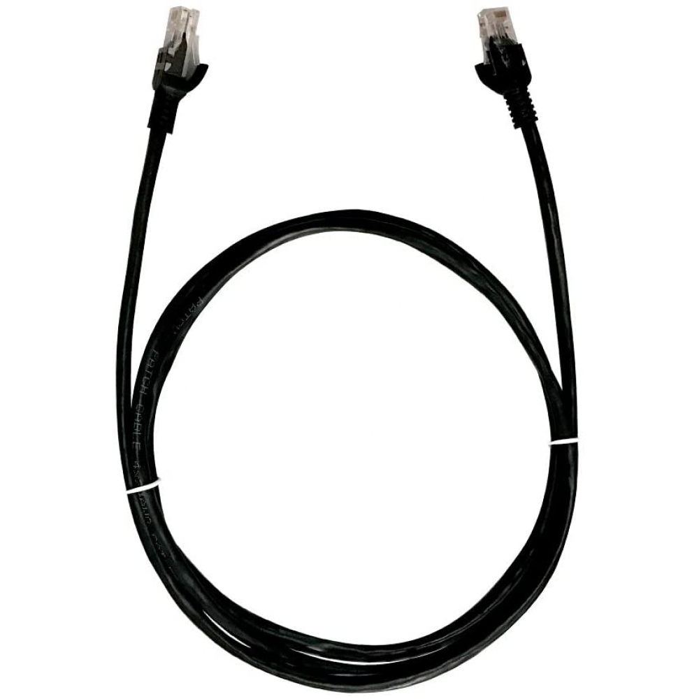Cabo Rede Patch Cord CAT5E 1,5m Pluscable PC-ETHU15BK Preto