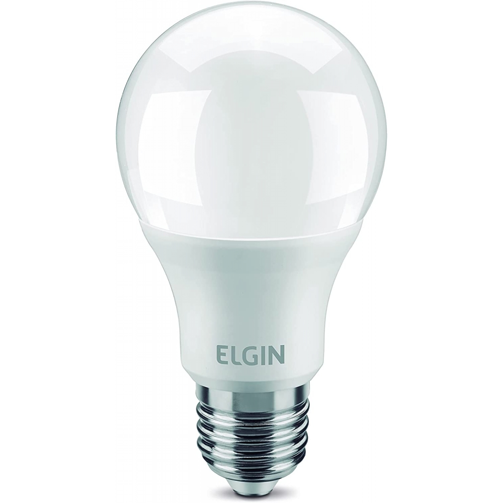Kit 5 Lampadas Bulbo Led 9W Bivolt 6500K ELGIN